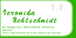 veronika mehlschmidt business card